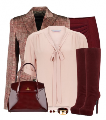 Marsala outfit